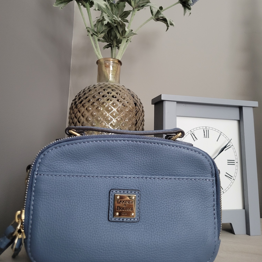 Dooney & Bourke Blue Leather Crossbody Bag